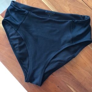 Athleta Cloudbreak high waist rib swim bottoms